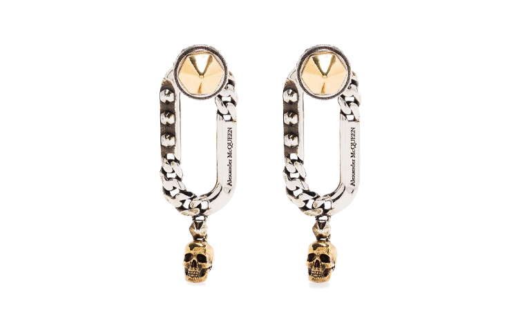 Серьги Alexander McQueen (серебряные) — фото 3