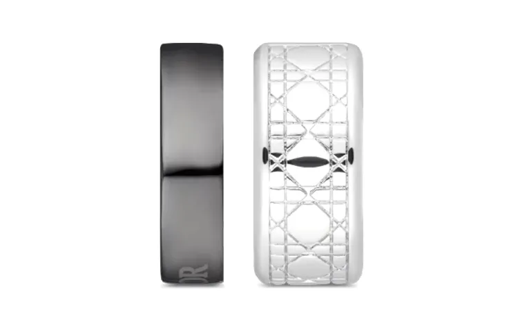 DIOR Earrings Women's Black/Silver