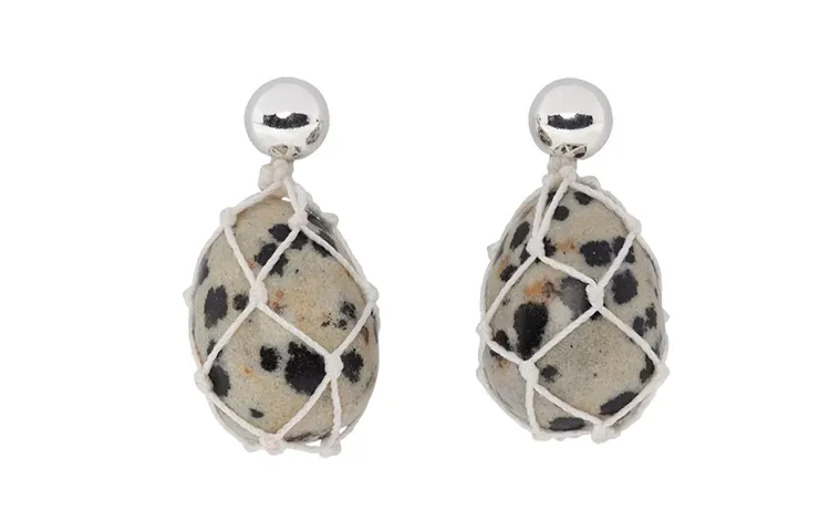 Bottega Veneta Dalmaitian Bead Earrings
