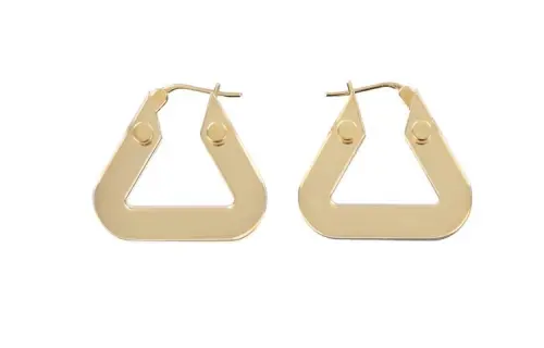 Bottega Veneta 925 Sterling Silver Earrings Women's Gold