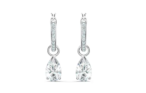 Swarovski Stilla Artificial Crystal Earrings Women's White