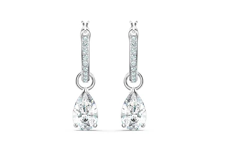 Swarovski Stilla Artificial Crystal Earrings Women's White