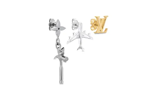 LOUIS VUITTON Lv Comics Earrings