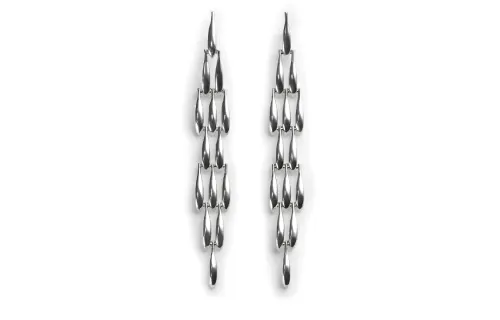 Bottega Veneta Earrings Women's Silver