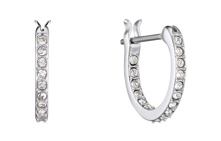 Женские серьги Swarovski Iconic Swan (синие) — фото 4