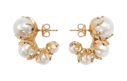 Bottega Veneta Earrings Women's Gold
