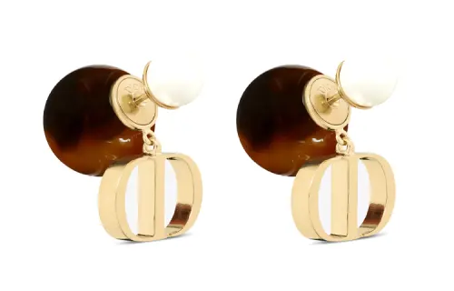 DIOR Earrings Women's Brown