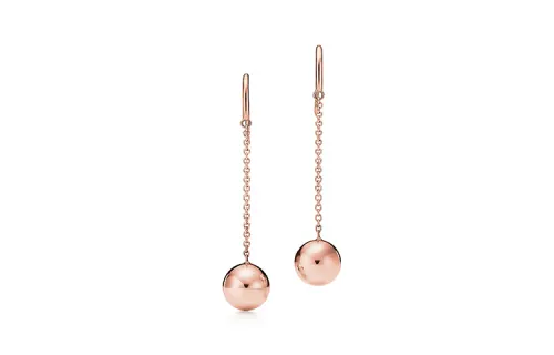 TIFFANY & CO. HardWear K Gold Earrings Women's Rose Gold