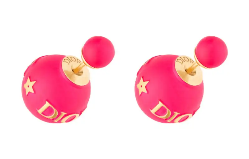 DIOR Earrings Women's Pink