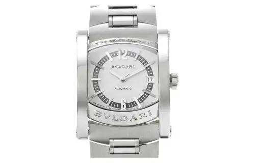BVLGARI Wrist Watches Automatic Mechanical Movement Stainless Steel Strap 44mm Silver Dial Unisex 30m Water Resistant
