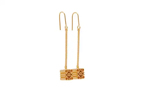 LOEWE Brass Earrings Women's Gold