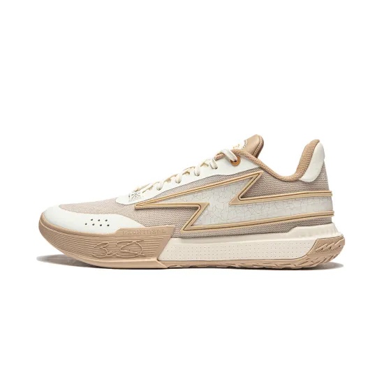 LiNing Lightning Low Top Basketball Shoes Men's Ecru