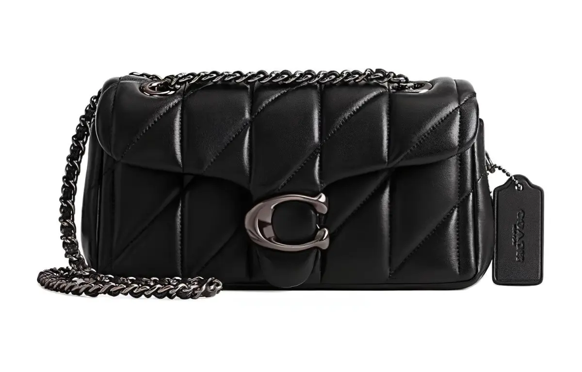 COACH Tabby Sheepskin Crossbody Bag Small Women's Black