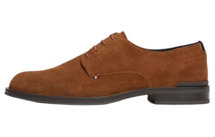 Tommy Hilfiger Кожа популярный модные для отдыха обувь мужской стиль коричневый