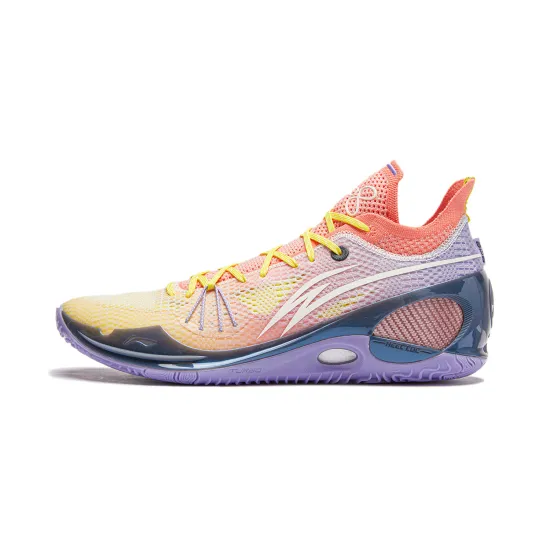 LINING Wade 808 3 Basketball Shoes Men Low-Top Bright Yellow/Red Coral Pink/Vero Rose Purple