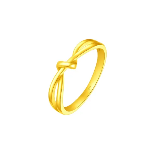 CHOW TAI FOOK ING Collection Love Endless Wrapped Knot Bracelet Solid Gold Priced In Gram Gold Rings Women's