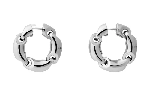 Balenciaga Earrings Women's Silver