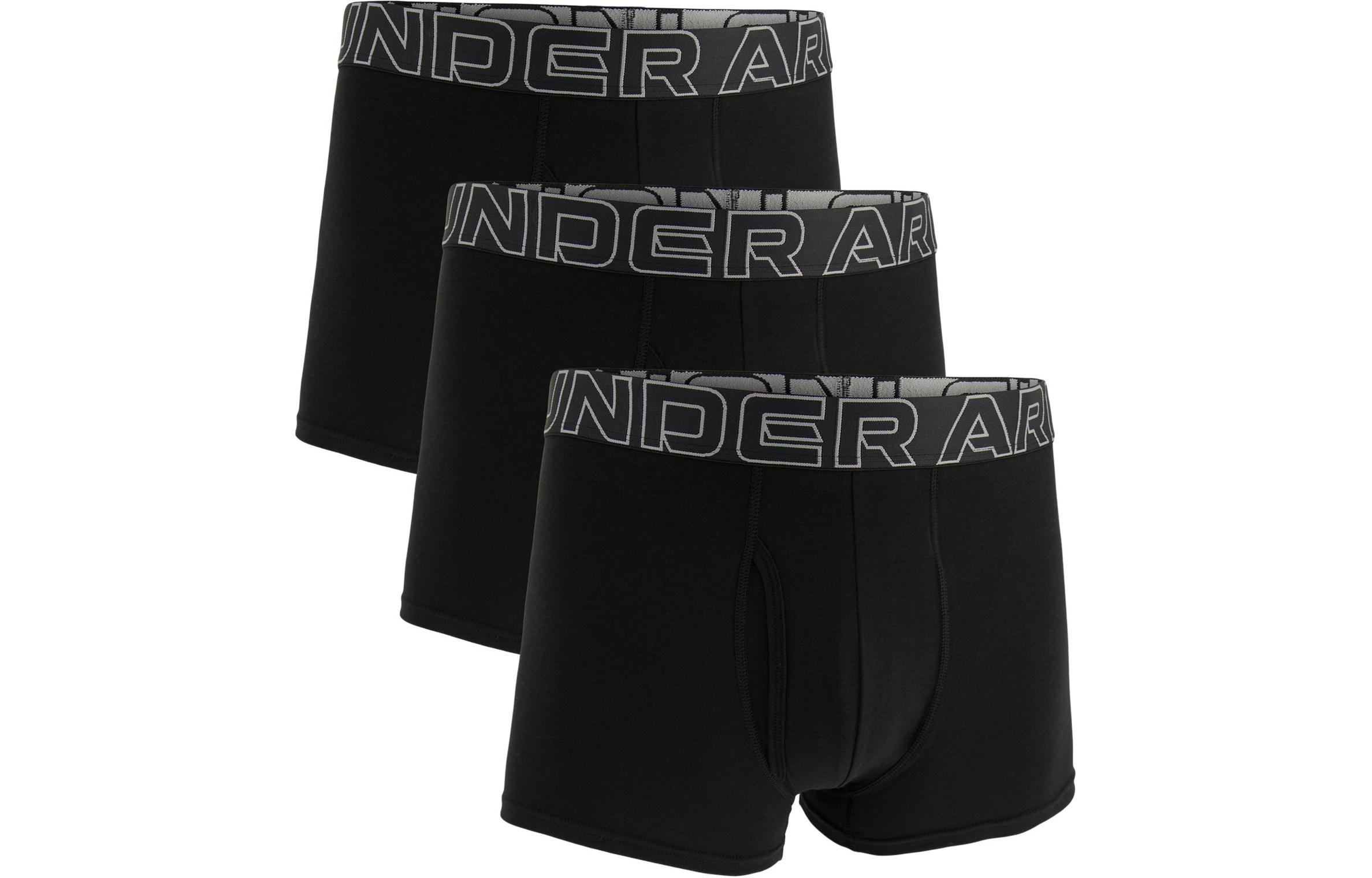 Мужские трусы-боксеры Under Armour Logo 3-Pack (черные)