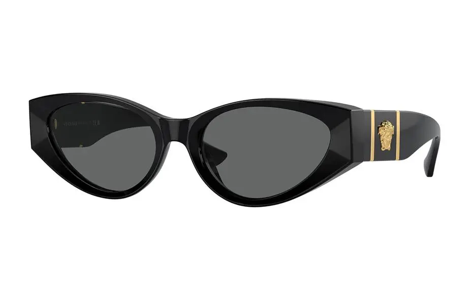 VERSACE Cat Eye Sunglasses Women's Black