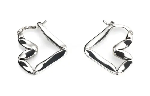 Bottega Veneta Earrings Women's Silver