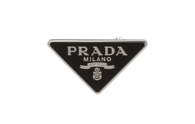 PRADA 925 Sterling Silver Earrings Women's Black