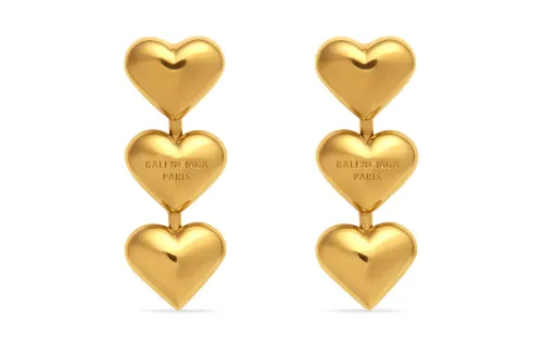 Balenciaga Brass Earrings Women's