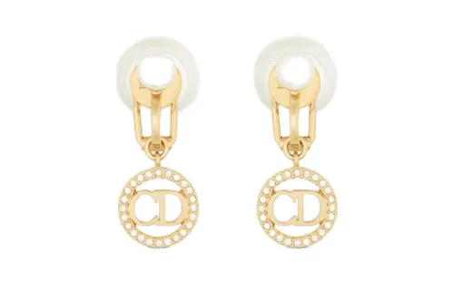 DIOR Resin Earrings Women's Gold