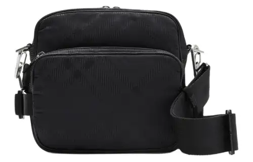 Burberry Cow Leather Shoulder Bag, Crossbody Bag Men's Black