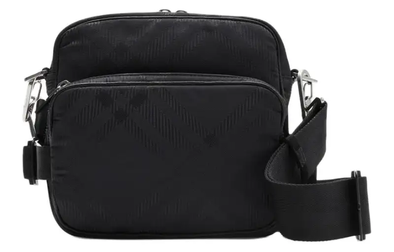 Burberry Cow Leather Shoulder Bag, Crossbody Bag Men's Black