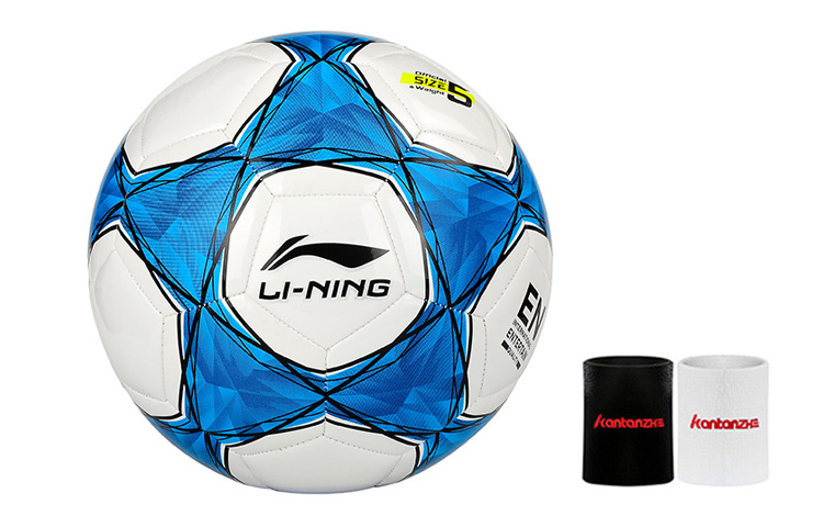 Li Ning Size 5 Soccer Ball PVC Machine Stitched Soccer Ball Unisex