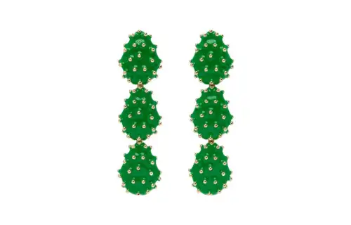 Bottega Veneta Silver Earrings Women's Green