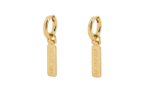 Balenciaga Earrings Women's Gold