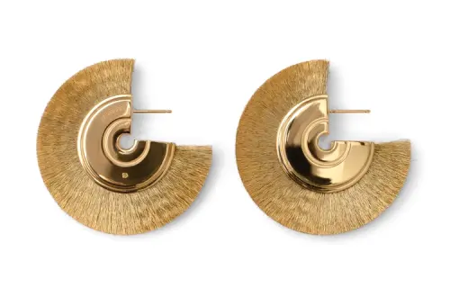 Burberry Sterling Silver, Gold Plated Earrings Women's Gold