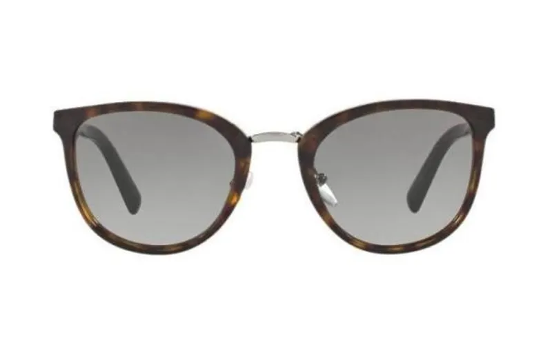 PRADA Plastic Round Sunglasses Men's Tortoiseshell