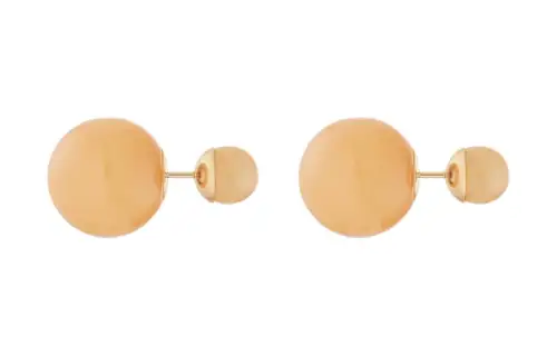 DIOR Metal, Resin Earrings Women's Yellow