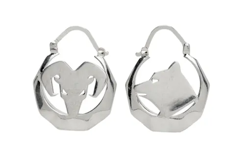 Maison Margiela Brass Earrings Men's Silver