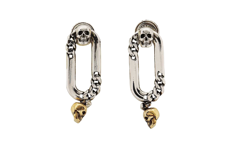 Серьги Alexander McQueen (серебряные)