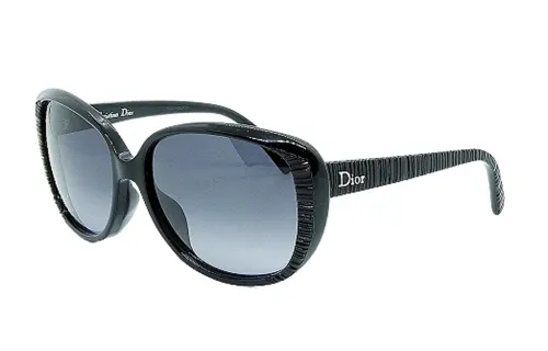 DIOR Irregular Shape Sunglasses Unisex Black