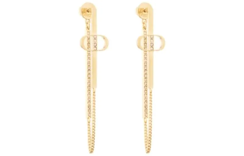 DIOR Earrings Women's Gold