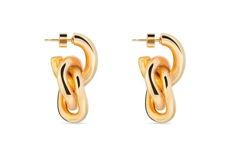 Balenciaga Earrings Women's Gold