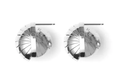Burberry Sterling Silver Earrings Women's Silver