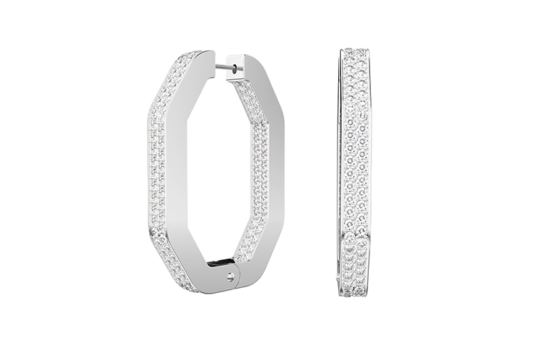 Женские серьги Swarovski Dextera (серебряные)