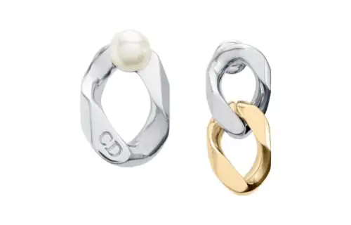 DIOR Earrings Women's Silver/Gold