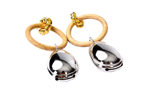 Balenciaga Earrings Women's Metallic