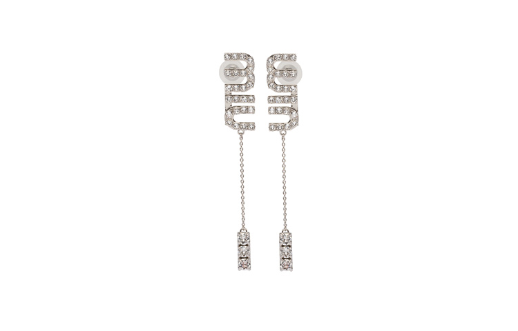 MIU MIU Crystal embellished Pendant Earrings