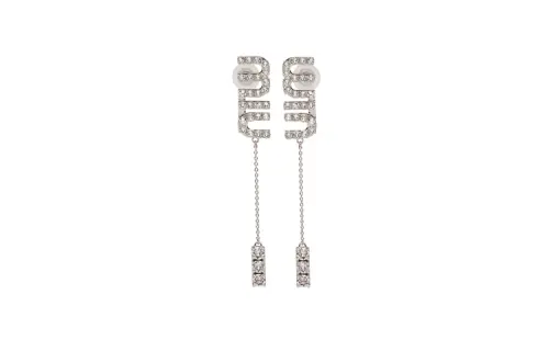 MIU MIU Crystal embellished Pendant Earrings