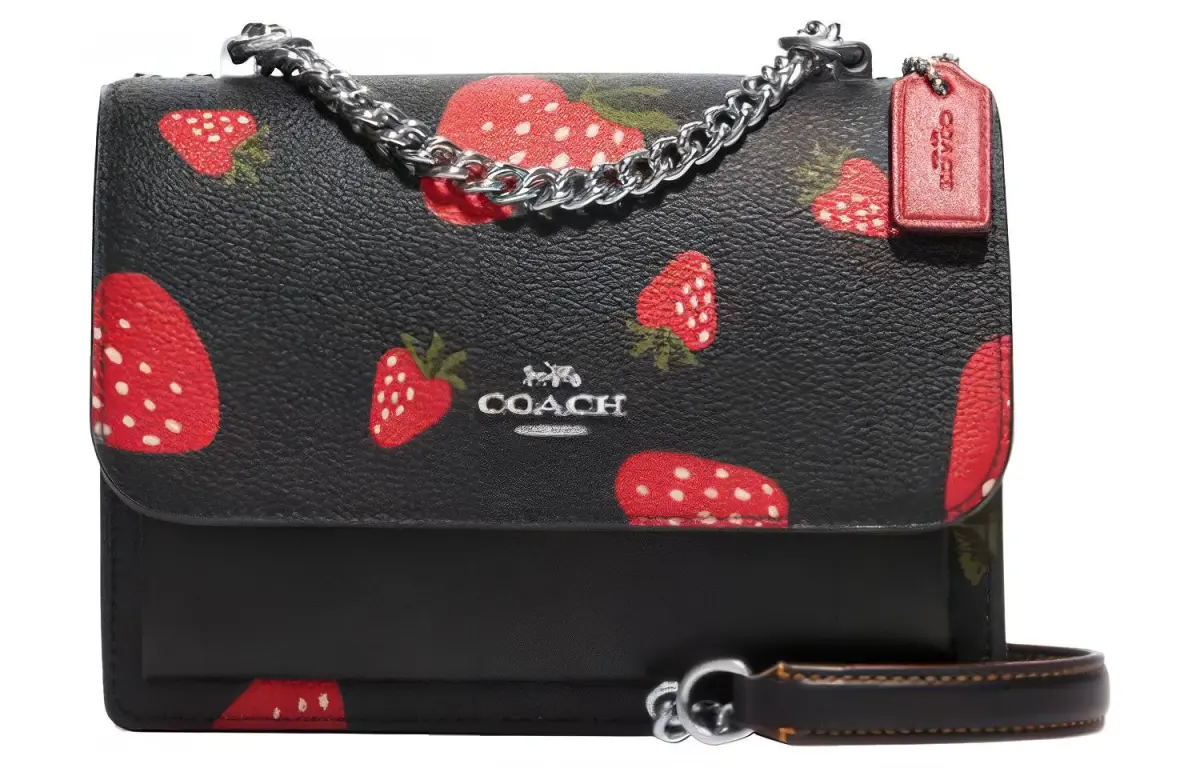 COACH Klare Leather Trunk Bag, Shoulder Bag, Crossbody Bag Mini Women's Black