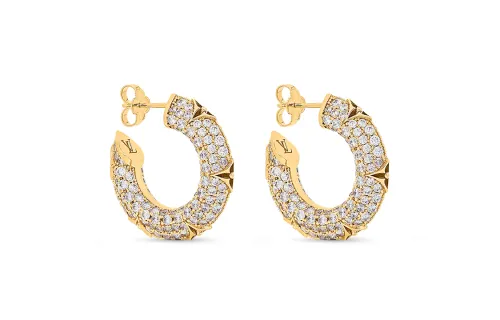 LOUIS VUITTON CROWN Earrings Women's Gold