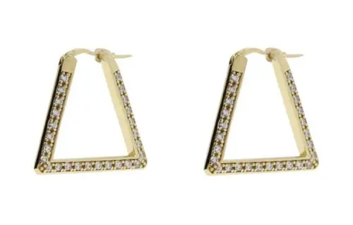 Bottega Veneta Triangle Embellished Earrings