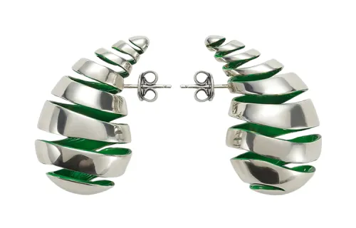 Bottega Veneta Earrings Women's Silver